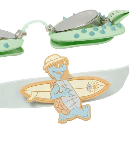 SUNNYLiFE Kids Swim Goggles-Turtle-Aqua