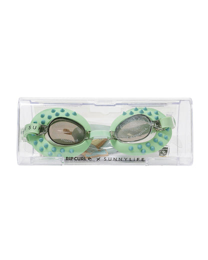 SUNNYLiFE Kids Swim Goggles-Turtle-Aqua