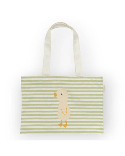 SUNNYLiFE Beach Bag-Canvas-Printed-Sage
