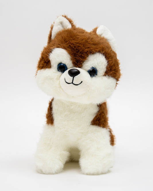 Just Bear Brown Dramatic Husky Plush Soft Toy-Improves Motor Skills-36M+