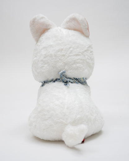 Just Bear White Bruno Dog Plush Soft Toy-Improves Motor Skills-36M+