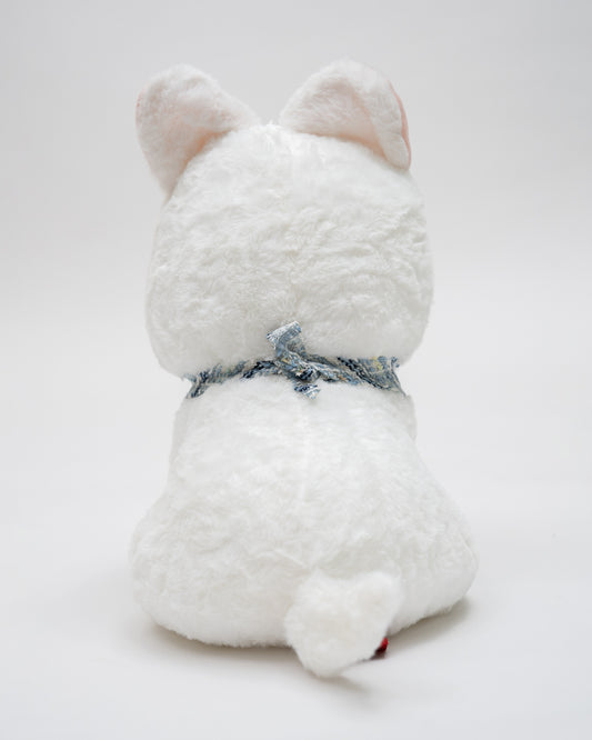 Just Bear White Bruno Dog Plush Soft Toy-Improves Motor Skills-36M+