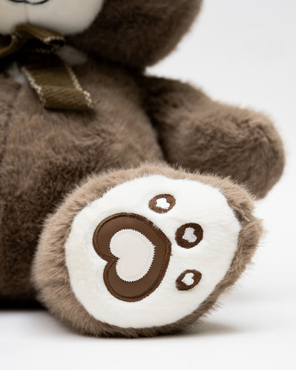 Just Bear Brown Hearty Paws Plush Soft Toy-Improves Motor Skills-36M+