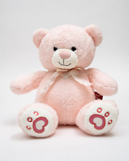 Just Bear Peach Hearty Paws Plush Soft Toy-Improves Motor Skills-36M+