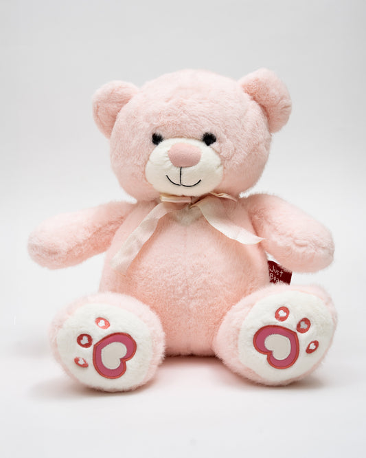 Just Bear Peach Hearty Paws Plush Soft Toy-Improves Motor Skills-36M+