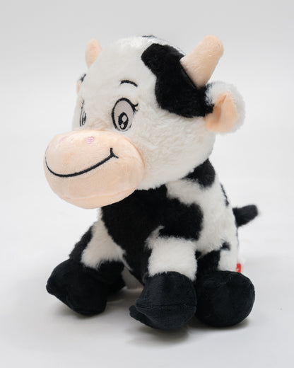 Just Bear Black & White Plush Soft Toy-Improves Motor Skills-36M+