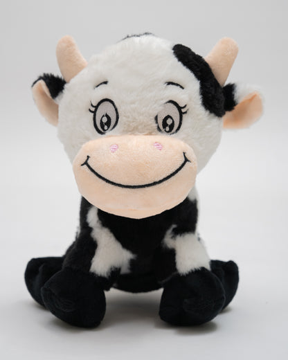 Just Bear Black & White Plush Soft Toy-Improves Motor Skills-36M+