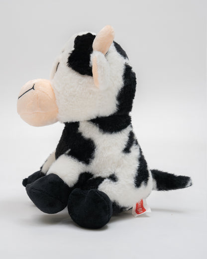 Just Bear Black & White Plush Soft Toy-Improves Motor Skills-36M+