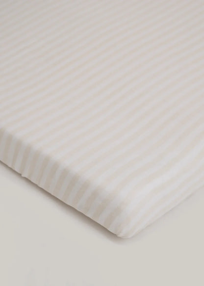 Baby Jalebi Cot Bedding Set-Rocking Horse-Hand Embroidered-100% Organic Cotton-Ecru-For Infants