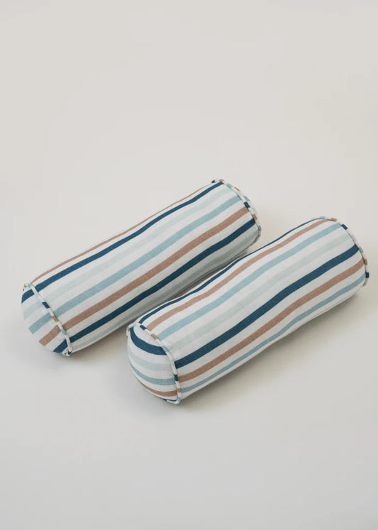 Baby Jalebi Cot Bedding Set-Roadster-Hand Embroidered-100% Organic Cotton-Blue & White-For Infants