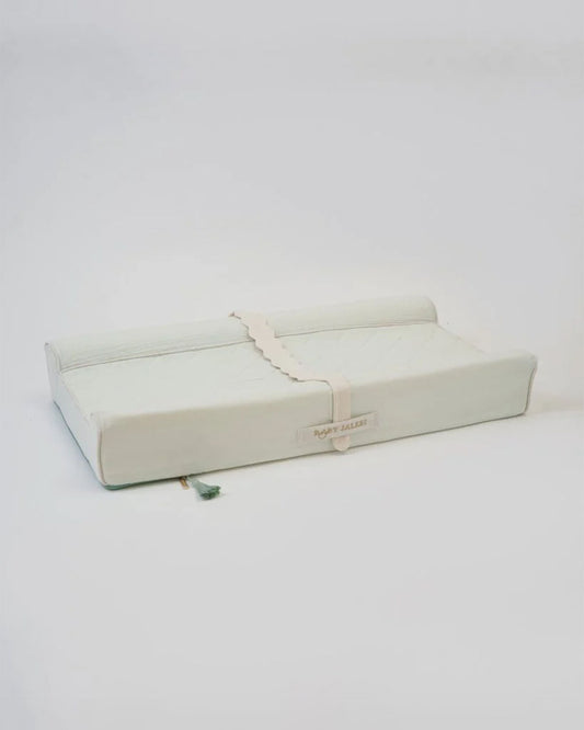 Baby Jalebi Diaper Changing Mat-Cotton-Water Resistant-Mint