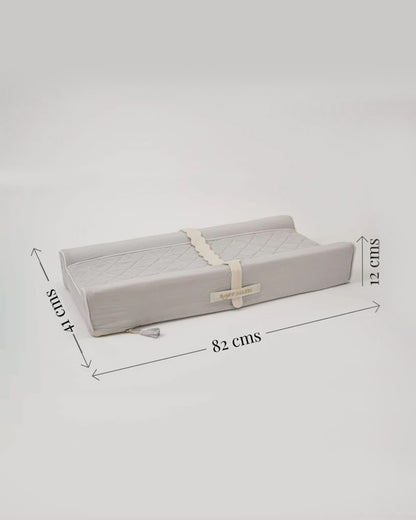 Baby Jalebi Diaper Changing Mat-Cotton-Water Resistant-Grey