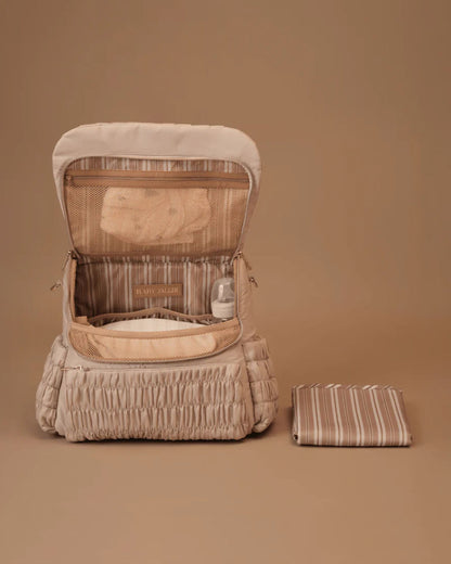 Baby Jalebi Dune Diaper Bag-Backpack-Polyester-Caramel-with Stroller Straps