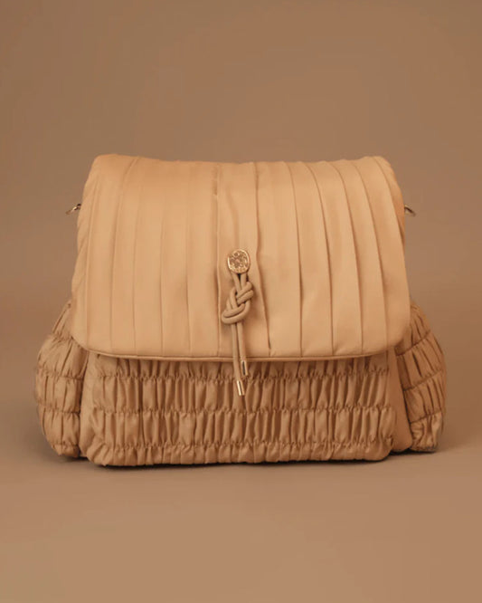 Baby Jalebi Dune Diaper Bag-Backpack-Polyester-Caramel-with Stroller Straps