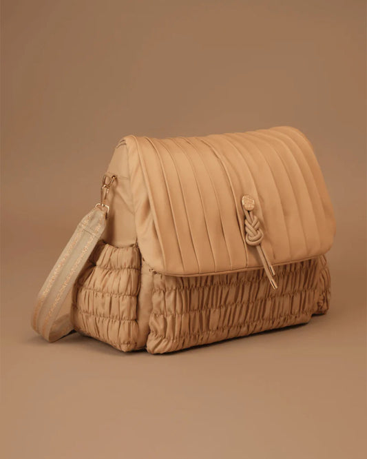 Baby Jalebi Dune Diaper Bag-Backpack-Polyester-Caramel-with Stroller Straps