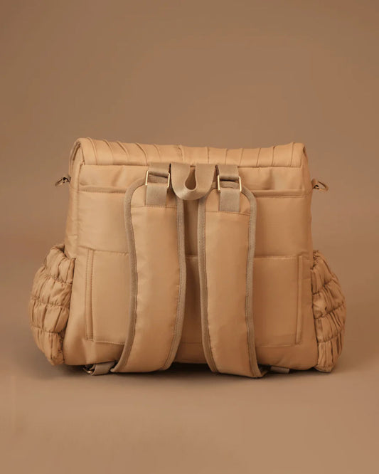 Baby Jalebi Dune Diaper Bag-Backpack-Polyester-Caramel-with Stroller Straps