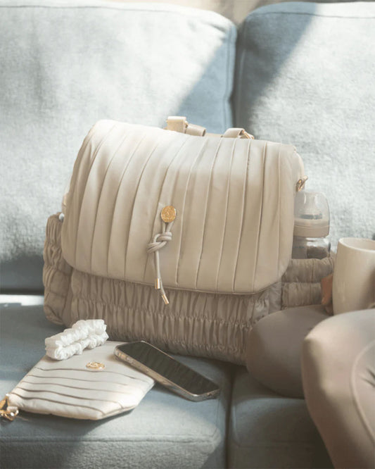 Baby Jalebi Dune Diaper Bag-Backpack-Polyester-Silver Moon-with Stroller Straps