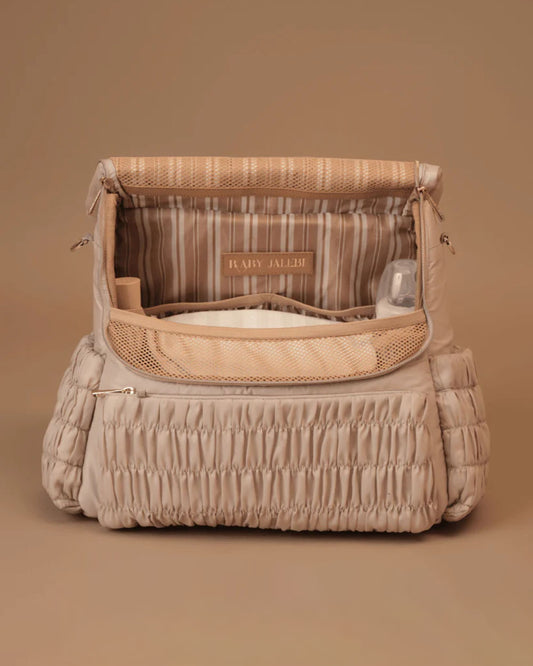 Baby Jalebi Dune Diaper Bag-Backpack-Polyester-Silver Moon-with Stroller Straps