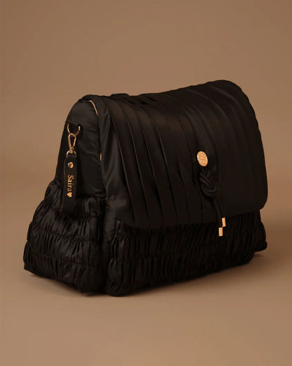 Baby Jalebi Dune Diaper Bag-Backpack-Polyester-Black-with Stroller Straps