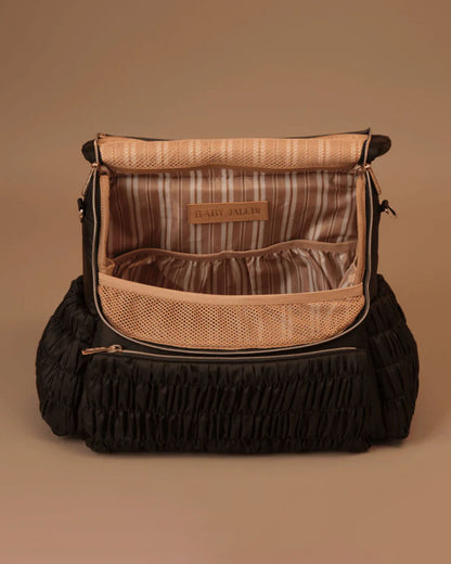 Baby Jalebi Dune Diaper Bag-Backpack-Polyester-Black-with Stroller Straps