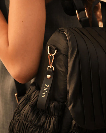 Baby Jalebi Dune Diaper Bag-Backpack-Polyester-Black-with Stroller Straps