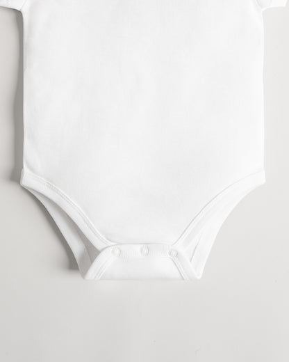 Twingle Snow White Envelope Neck Short Sleeves Bodysuit Vest-Solid-100% Organic Cotton-Pack of 3-For Infants