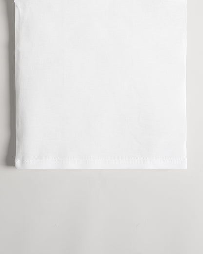 Twingle Snow White Round Neck Sleeveless Vest-Solid-100% Organic Cotton-Pack of 3-For Infants