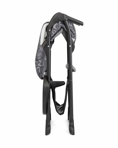 Joie Mimzy Snacker Baby High Chair-One Hand Quick Compact Fold-Streamlined Design-6M to 3Y (Upto 15Kg)-ABC Charcoal