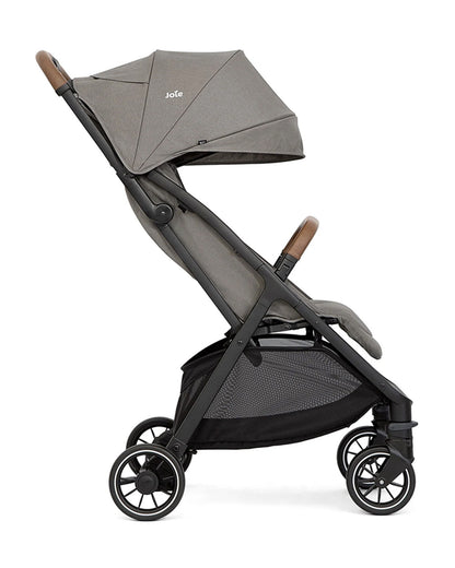 Joie Pact Pro Cabin Friendly Stroller-One Hand Fold-Flat Reclining Seat-Travel System Compatible-2 Years Warranty-Pram for 0 to 4Y (Upto 22 Kg)-Pebble