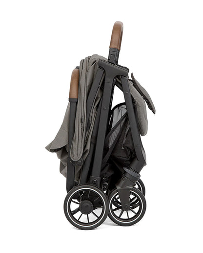 Joie Pact Pro Cabin Friendly Stroller-One Hand Fold-Flat Reclining Seat-Travel System Compatible-2 Years Warranty-Pram for 0 to 4Y (Upto 22 Kg)-Pebble