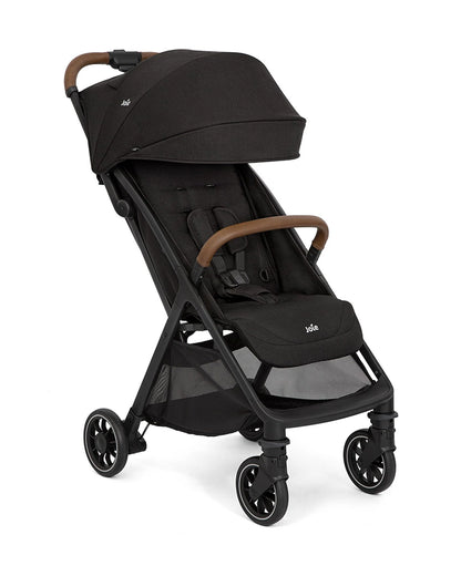 Joie Pact Pro Cabin Friendly Stroller-One Hand Fold-Flat Reclining Seat-Travel System Compatible-2 Years Warranty-Pram for 0 to 4Y (Upto 22 Kg)-Shale