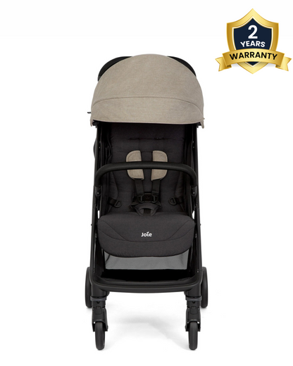 Joie Pact Pro Cabin Friendly Stroller-One Hand Fold-Flat Reclining Seat-Travel System Compatible-2 Years Warranty-Pram for 0 to 4Y (Upto 22 Kg)-Twig