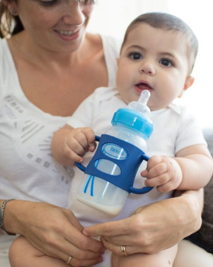 Dr. Brown's 100% Silicone Handles-BPA Free-Blue-4M+