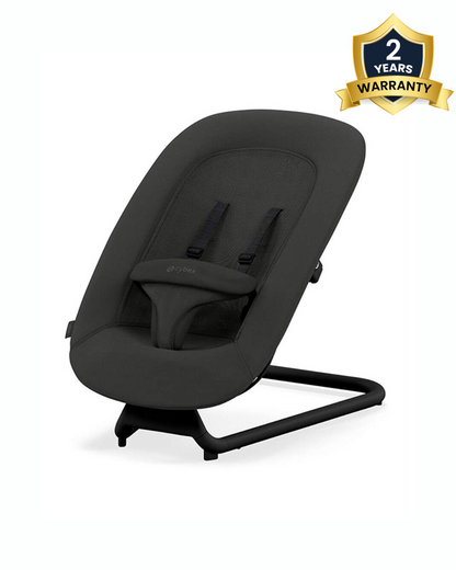 Cybex Lemo Baby Bouncer-Reclinable Seat-5 Point Harness-2 Years Warranty-For 0 to 3Y (Upto 15 Kg)-Stunning Black