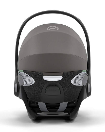 Cybex Cloud T i-Size Baby Car Seat-Rear Facing-With Mesh Window On Canopy-Near Flat Reclining Seat-12 Positions Adjustable Headrest-For 0 to 2Y (Upto 13 Kg)-Mirage Grey