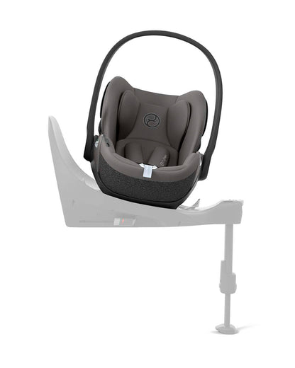 Cybex Cloud T i-Size Baby Car Seat-Rear Facing-With Mesh Window On Canopy-Near Flat Reclining Seat-12 Positions Adjustable Headrest-For 0 to 2Y (Upto 13 Kg)-Mirage Grey