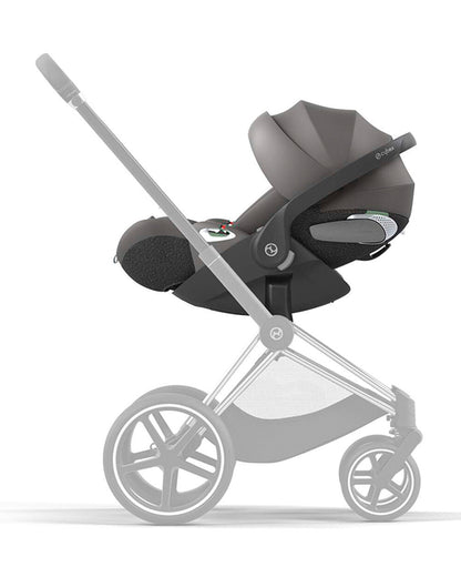 Cybex Cloud T i-Size Baby Car Seat-Rear Facing-With Mesh Window On Canopy-Near Flat Reclining Seat-12 Positions Adjustable Headrest-For 0 to 2Y (Upto 13 Kg)-Mirage Grey