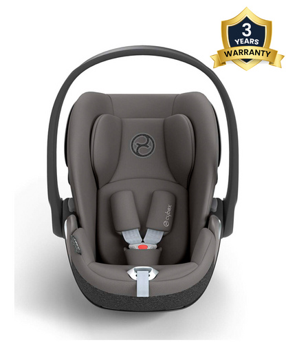 Cybex Cloud T i-Size Baby Car Seat-Rear Facing-With Mesh Window On Canopy-Near Flat Reclining Seat-12 Positions Adjustable Headrest-For 0 to 2Y (Upto 13 Kg)-Mirage Grey