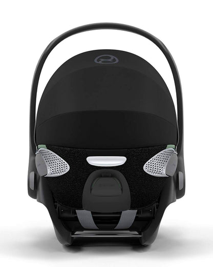 Cybex Cloud T i-Size Baby Car Seat-Rear Facing-With Mesh Window On Canopy-Near Flat Reclining Seat-12 Positions Adjustable Headrest-For 0 to 2Y (Upto 13 Kg)-Sepia Black