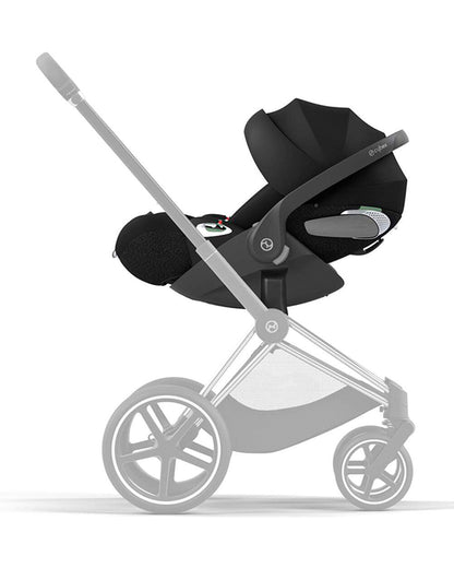 Cybex Cloud T i-Size Baby Car Seat-Rear Facing-With Mesh Window On Canopy-Near Flat Reclining Seat-12 Positions Adjustable Headrest-For 0 to 2Y (Upto 13 Kg)-Sepia Black