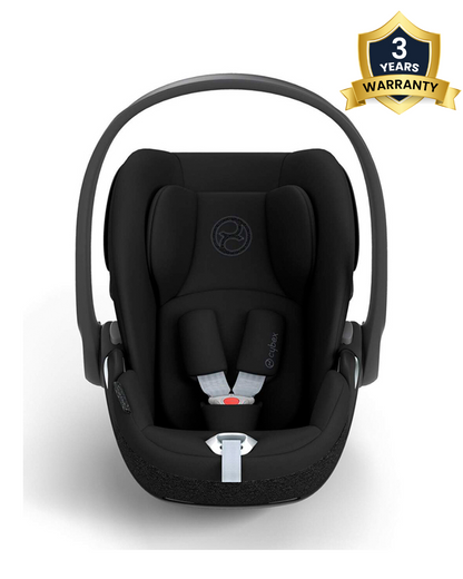 Cybex Cloud T i-Size Baby Car Seat-Rear Facing-With Mesh Window On Canopy-Near Flat Reclining Seat-12 Positions Adjustable Headrest-For 0 to 2Y (Upto 13 Kg)-Sepia Black