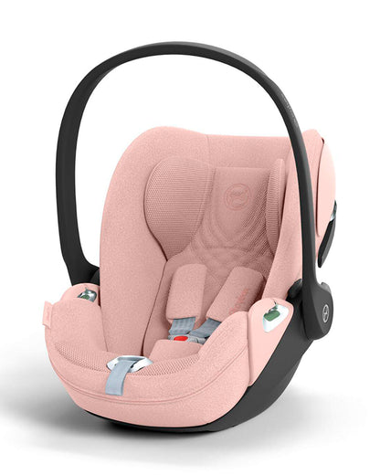 Cybex Cloud T i-Size PLUS Baby Car Seat-Rear Facing-Mesh Fabric For 6x Better Airflow-With Mesh Window On Canopy-Near Flat Reclining Seat-12 Positions Adjustable Headrest-For 0 to 2Y (Upto 13 Kg)-Peach Pink