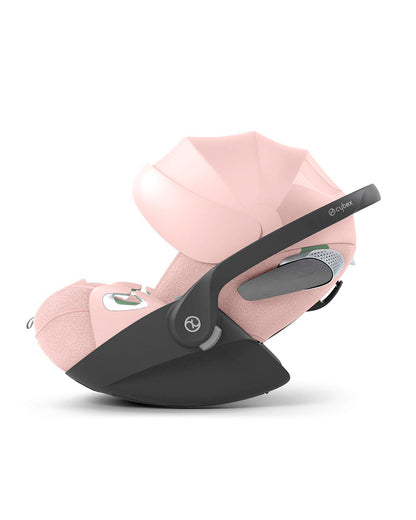 Cybex Cloud T i-Size PLUS Baby Car Seat-Rear Facing-Mesh Fabric For 6x Better Airflow-With Mesh Window On Canopy-Near Flat Reclining Seat-12 Positions Adjustable Headrest-For 0 to 2Y (Upto 13 Kg)-Peach Pink