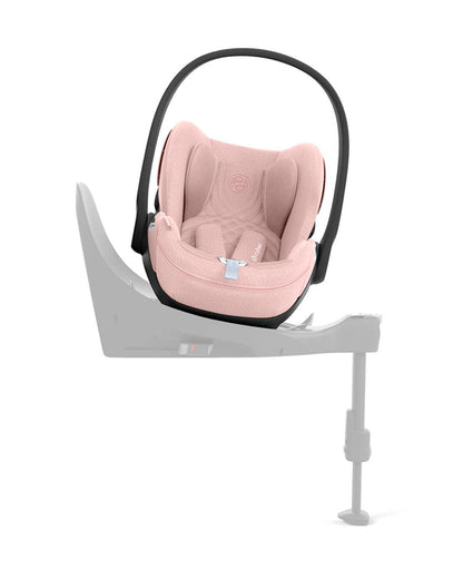 Cybex Cloud T i-Size PLUS Baby Car Seat-Rear Facing-Mesh Fabric For 6x Better Airflow-With Mesh Window On Canopy-Near Flat Reclining Seat-12 Positions Adjustable Headrest-For 0 to 2Y (Upto 13 Kg)-Peach Pink