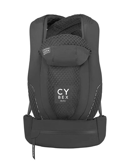 Cybex Coya Urban Mobility Baby Carrier-With 3 Carry Positions-Foldable Into Trendy Crossbody Bag-3D Mesh Fabric-UPF 50+ Sun Hood-Zip Pocket Integrated Into The Waist Belt-For 0 to 3Y (3.2 to 15Kg)-Black