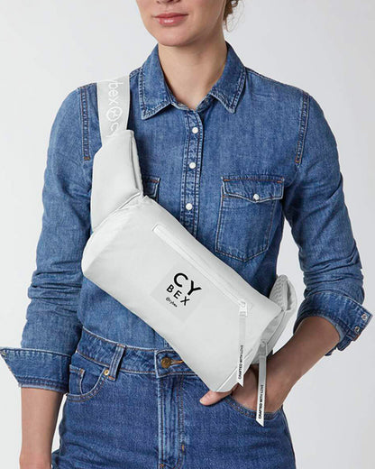 Cybex Coya Urban Mobility Baby Carrier-With 3 Carry Positions-Foldable Into Trendy Crossbody Bag-3D Mesh Fabric-UPF 50+ Sun Hood-Zip Pocket Integrated Into The Waist Belt-For 0 to 3Y (3.2 to 15Kg)-White