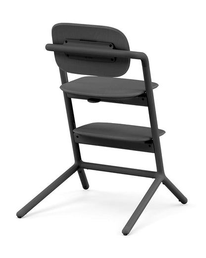Cybex Lemo 3 in 1 High Chair-With Baby Set & Tray-Individual Height & Depth Adjustment of Seat & Footrest-Anti Tip Rear Wheels for Easy Movement-2 Years Warranty-For 6M to 99Y (Upto 120 Kg)-Stunning Black