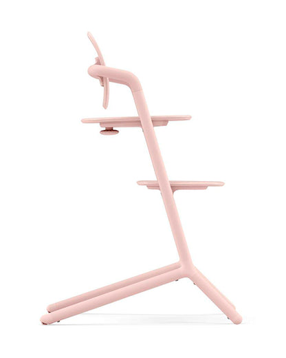 Cybex Lemo 4 in 1 High Chair-With Bouncer Seat, Baby Set & Tray-Individual Height & Depth Adjustment of Seat & Footrest-Anti Tip Rear Wheels for Easy Movement-2 Years Warranty-For 0 to 99Y (Upto 120 Kg)-Pearl Pink