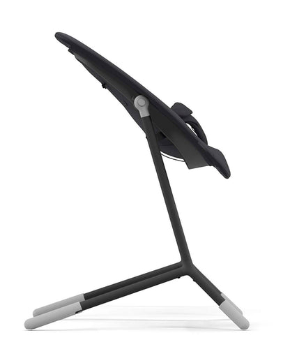 Cybex Lemo 4 in 1 High Chair-With Bouncer Seat, Baby Set & Tray-Individual Height & Depth Adjustment of Seat & Footrest-Anti Tip Rear Wheels for Easy Movement-2 Years Warranty-For 0 to 99Y (Upto 120 Kg)-Stunning Black