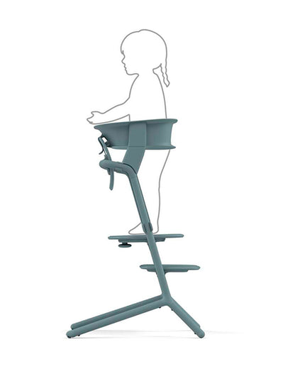 Cybex Lemo Training Tower-Easily Clips On To Lemo Chair-One Hand Installation-No Tools Required-2 Years Warranty-For 1 to 5Y (Upto 25 Kg)-Stone Blue
